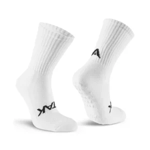 Classic Mid-Leg Grip Socks White