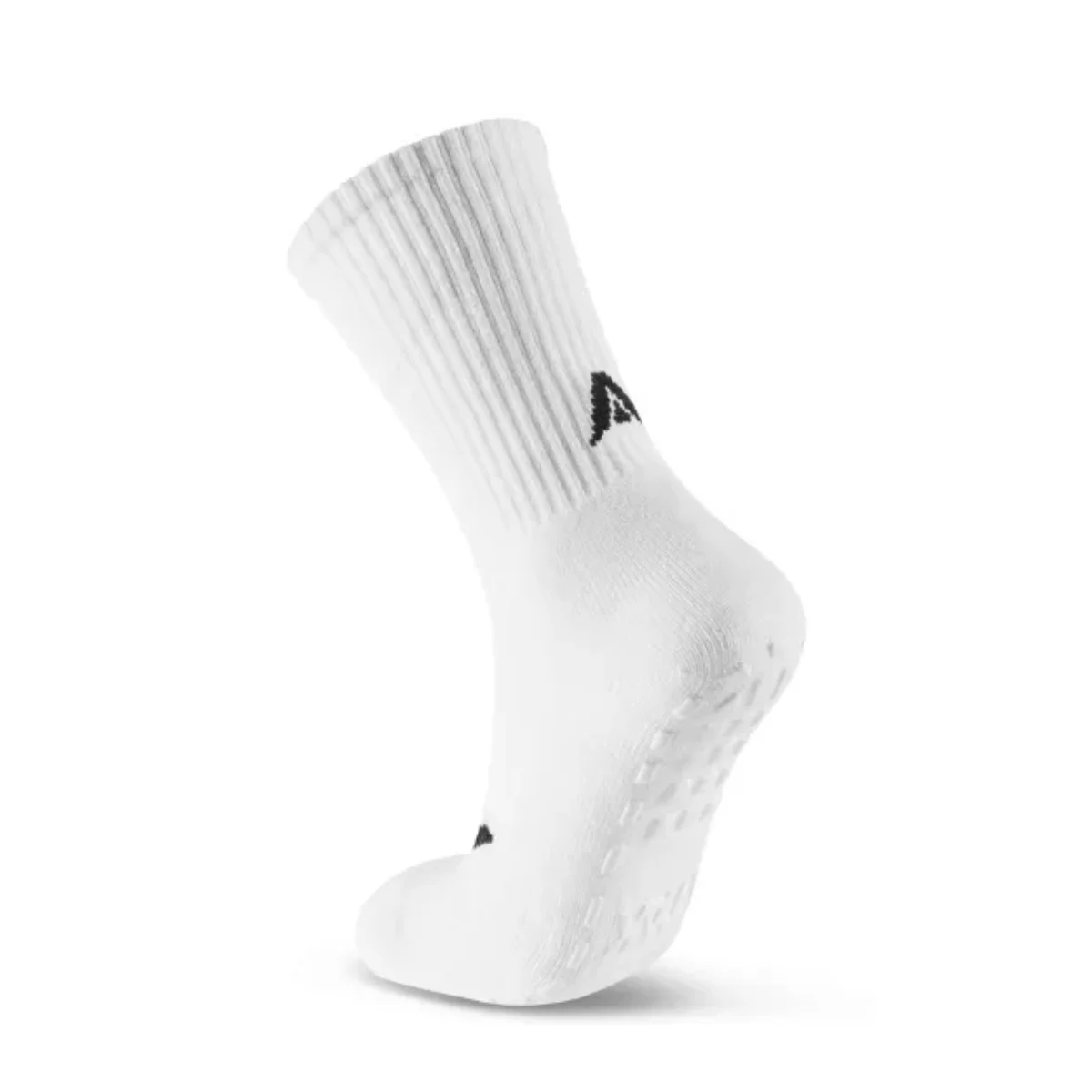 Classic Mid-Leg Grip Socks White