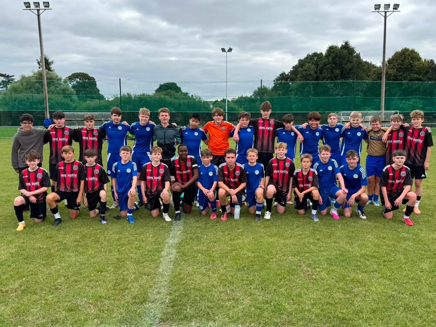 Naas AFC U14 squad in match action